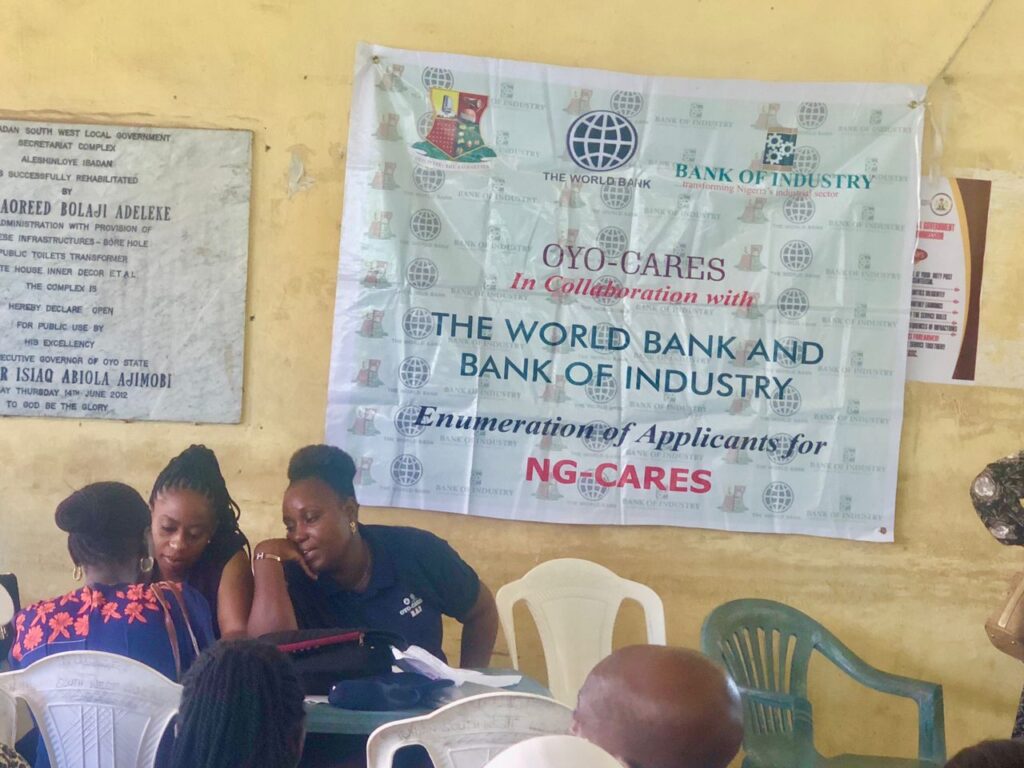 NG-CARES/OYO-CARES PROJECT: GOVT FLAG OF ENUMERATION EXERCISE FOR SMALL SCALE BUSINESS APPLICANTS