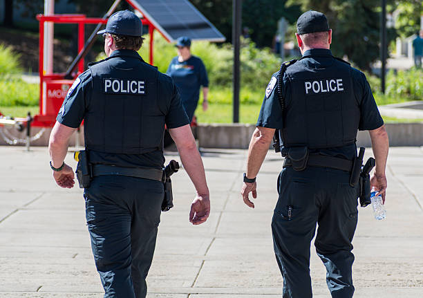 police-officers-walking-through-city-park-salt-lake-city